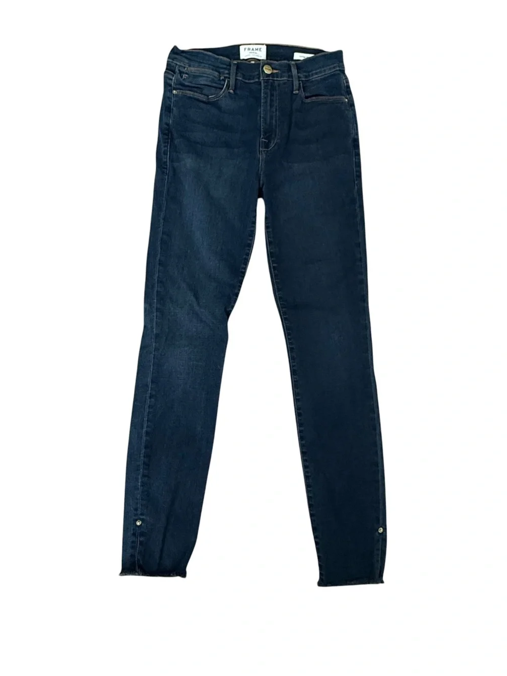 FRAME Le High Skinny Jeans with Ankle Zippers